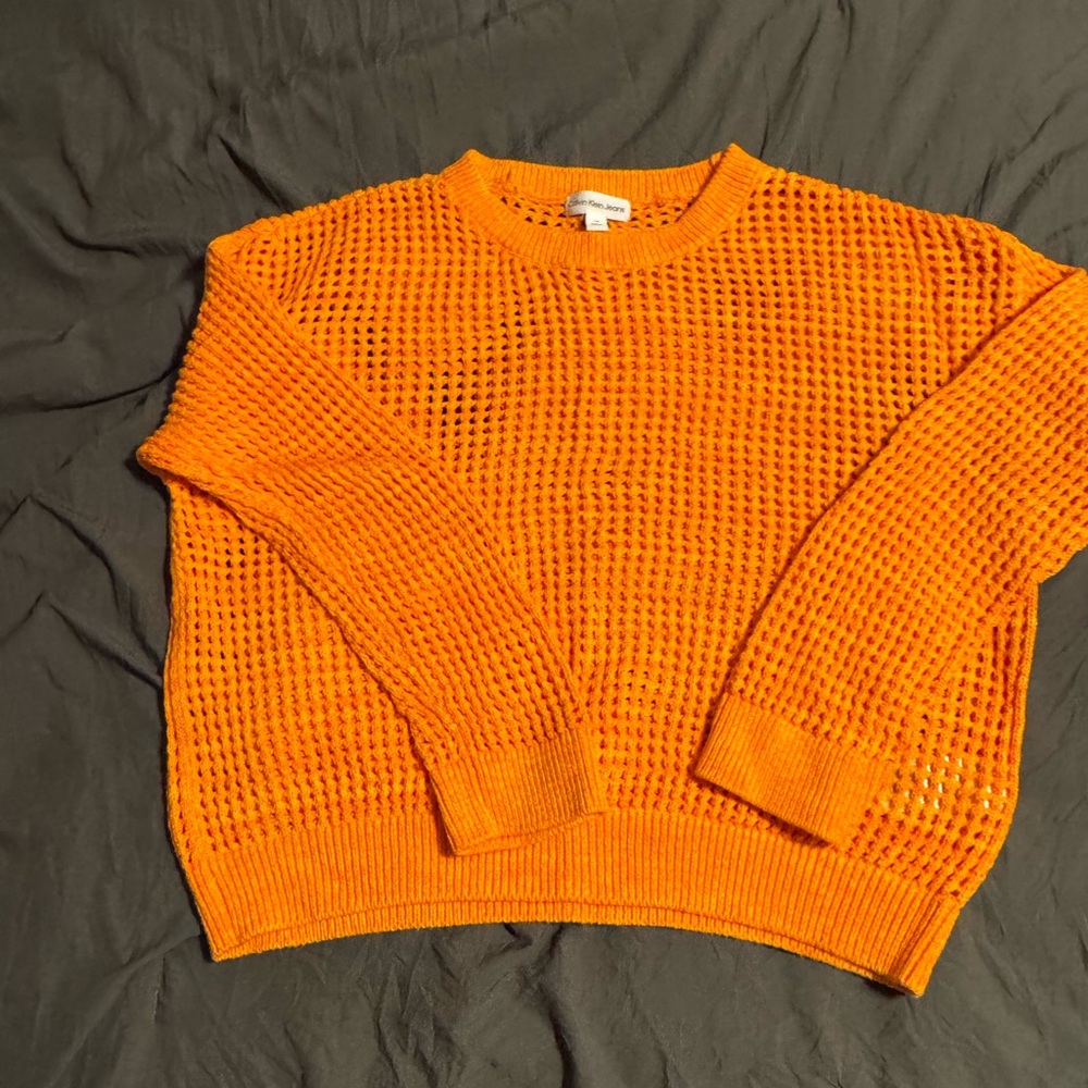 Calvin Klein Jeans Bright Orange Women's Sweater
